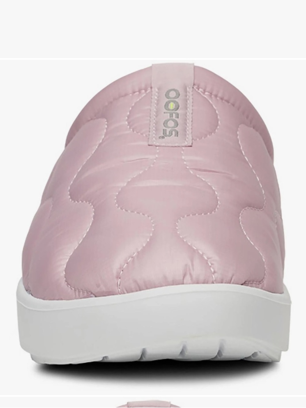 Oofos OOcoozie Thermo Mule Pink Quilted Shoe Recovery Technology Cozy Size W 7 - Picture 8 of 16